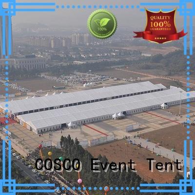COSCO structure event tent owner Sandy land