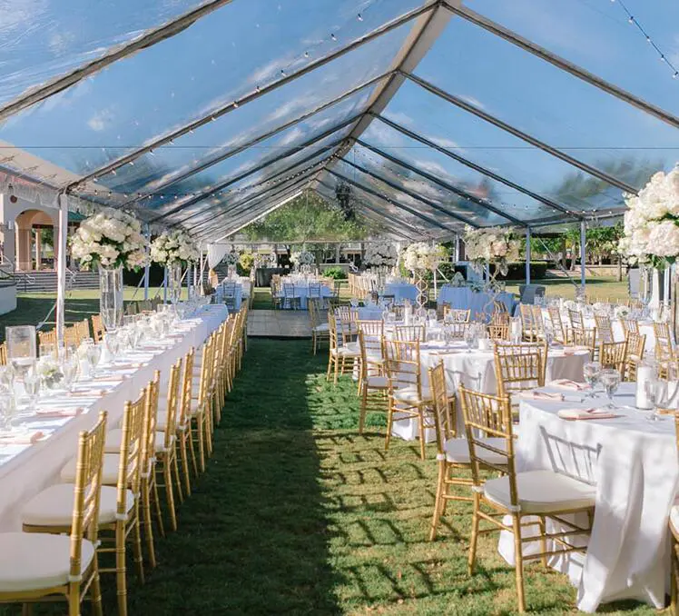 Outdoor Large Clear Roof Marquee Transparent Event Tent For Wedding