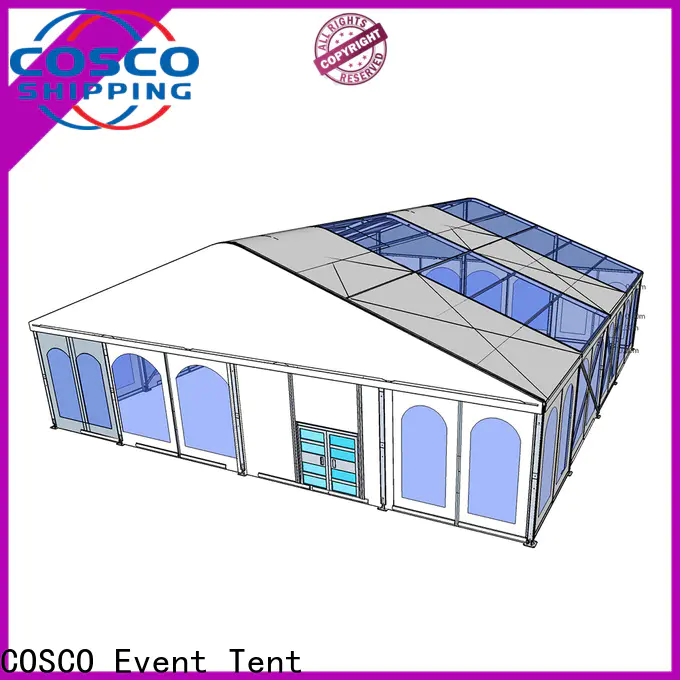 COSCO tent aluminum tent in different shape factory
