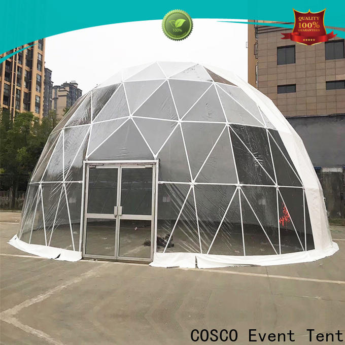 COSCO party geodesic dome tents popular for disaster Relief