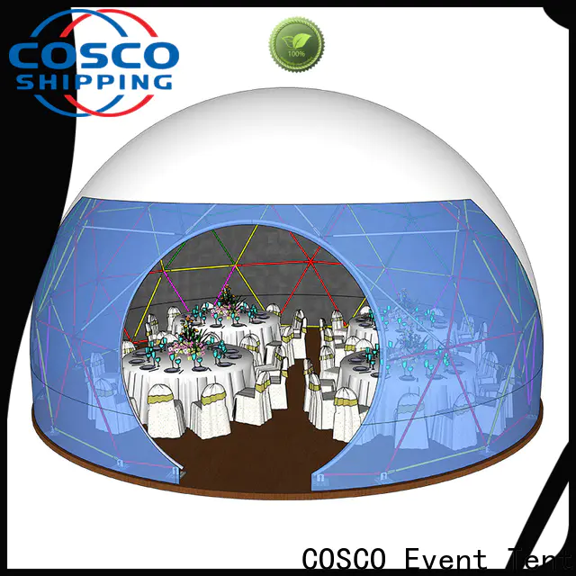 COSCO diamrter geodesic dome tents experts for disaster Relief
