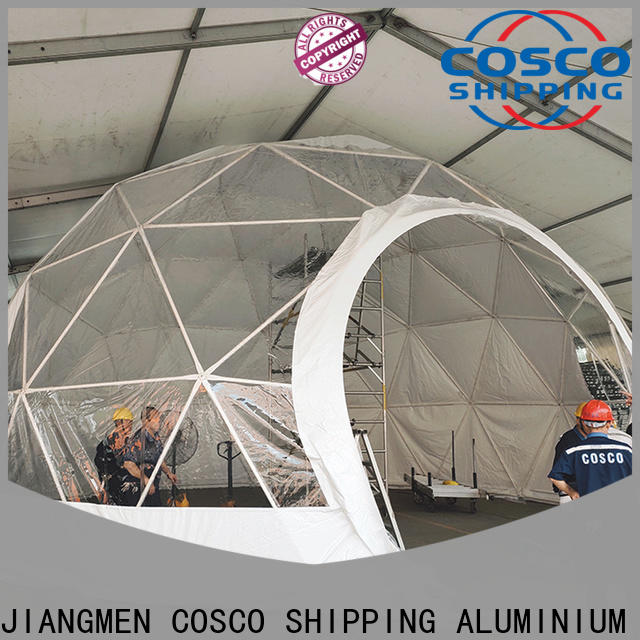 COSCO event geodesic dome tent effectively rain-proof