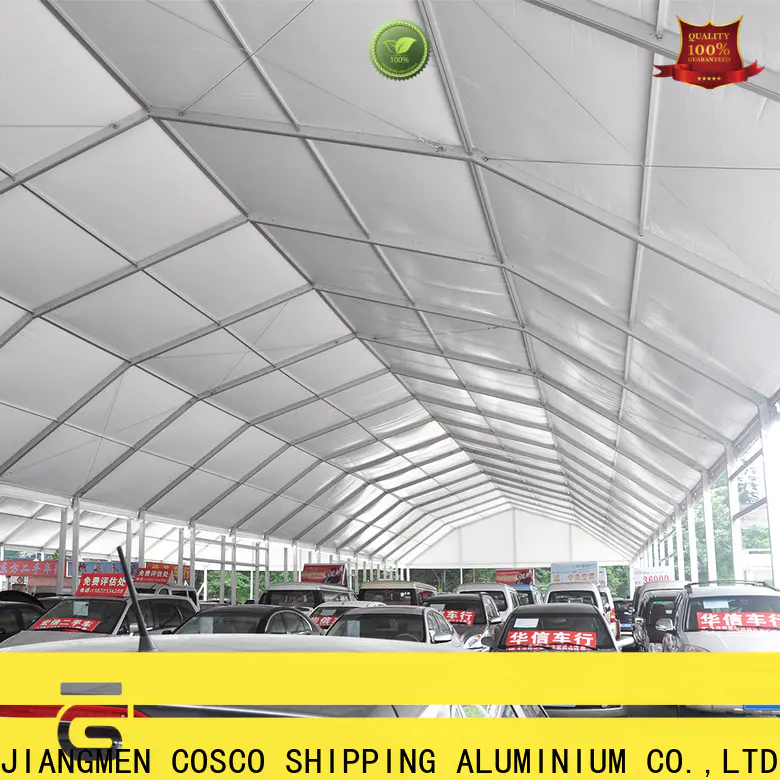 COSCO glass party in a tent vendor for party