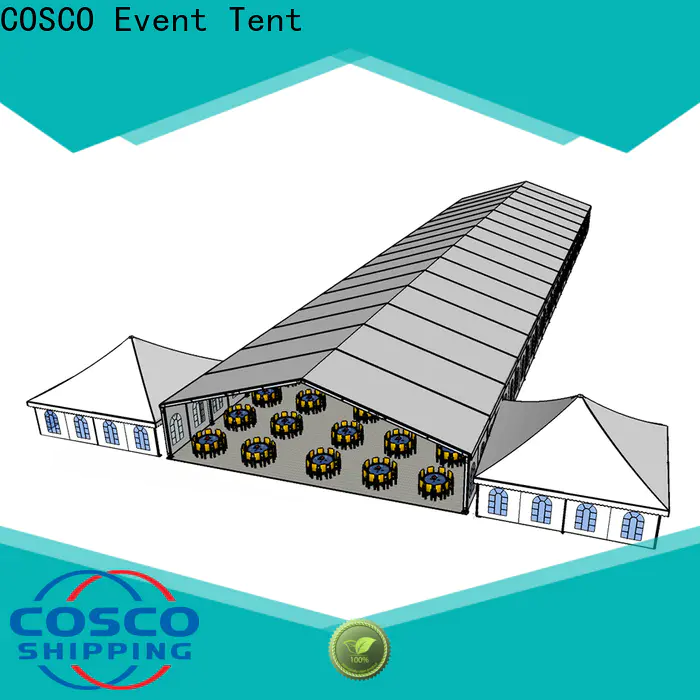 COSCO structure frame tents for sale marketing