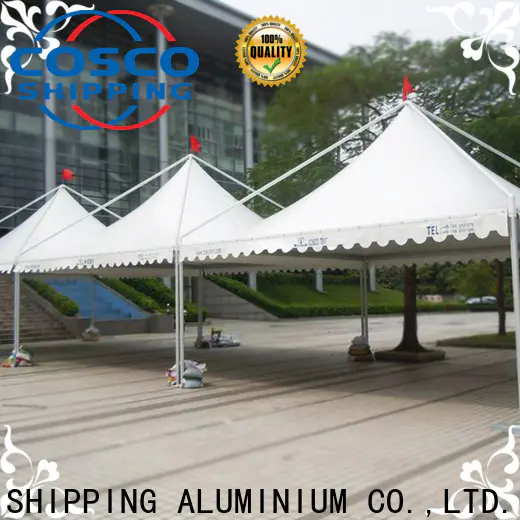 COSCO peg and pole white gazebo  supply for disaster Relief
