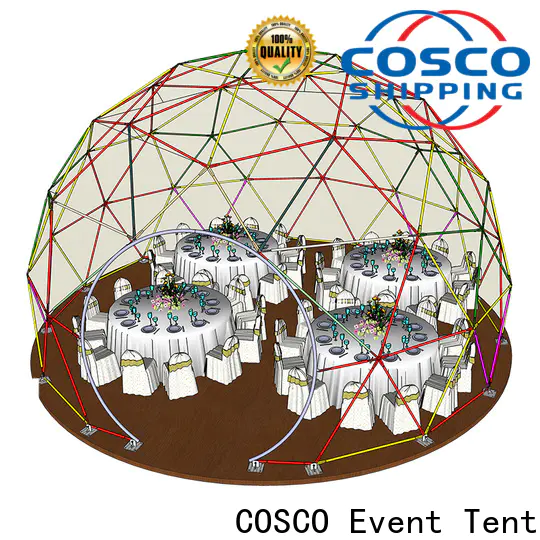 COSCO party geodesic dome tents owner for disaster Relief