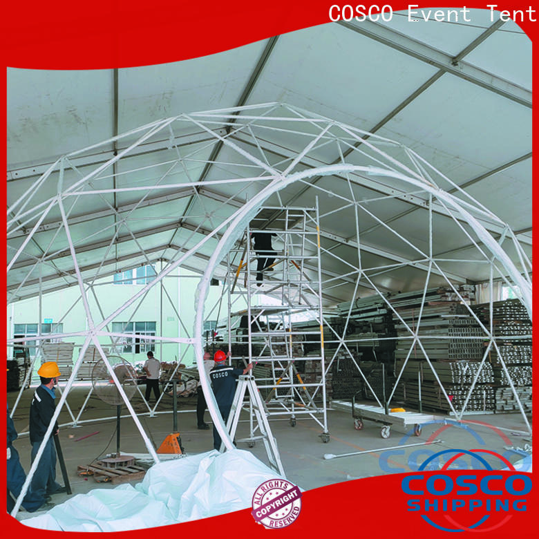 COSCO marquee geodesic dome tents certifications dustproof