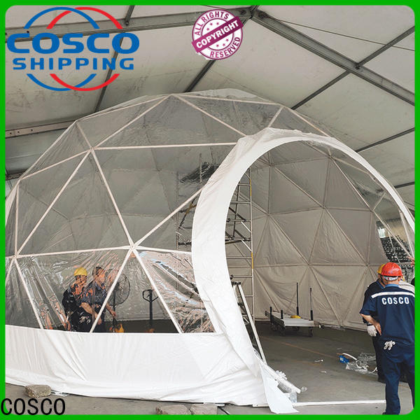COSCO curved geodesic dome tents in-green for holiday