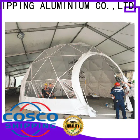 COSCO dome event tents for sale 中远 Sandy land