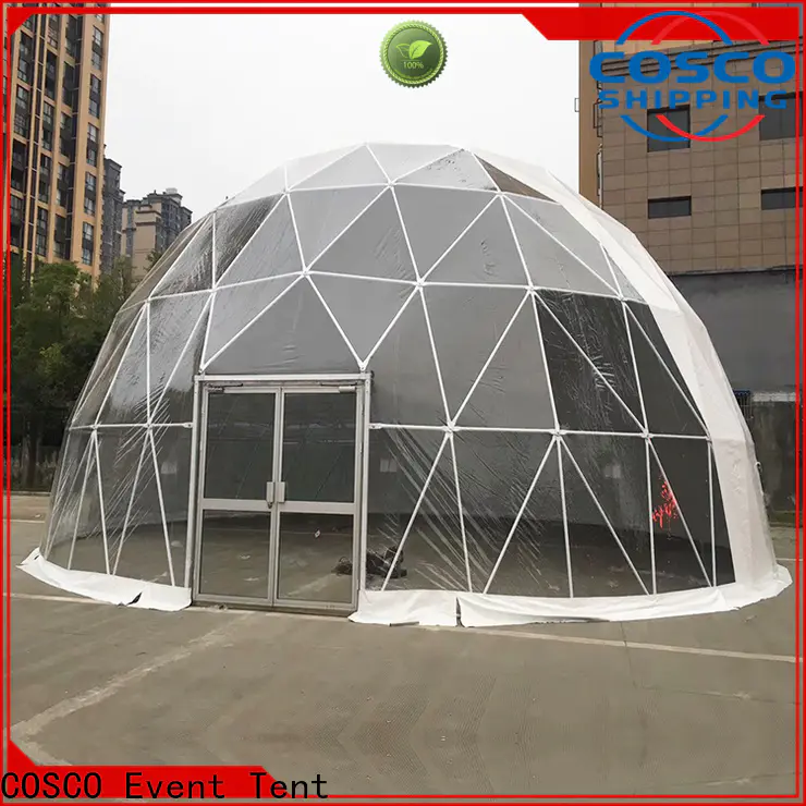 COSCO pvc geodesic dome tents China for wedding