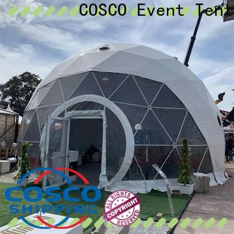 COSCO party geodesic dome tents certifications for engineering