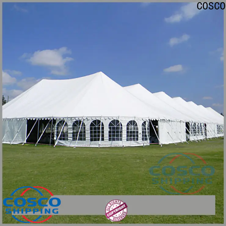 COSCO high peak commercial party tents for sale supplier for camping