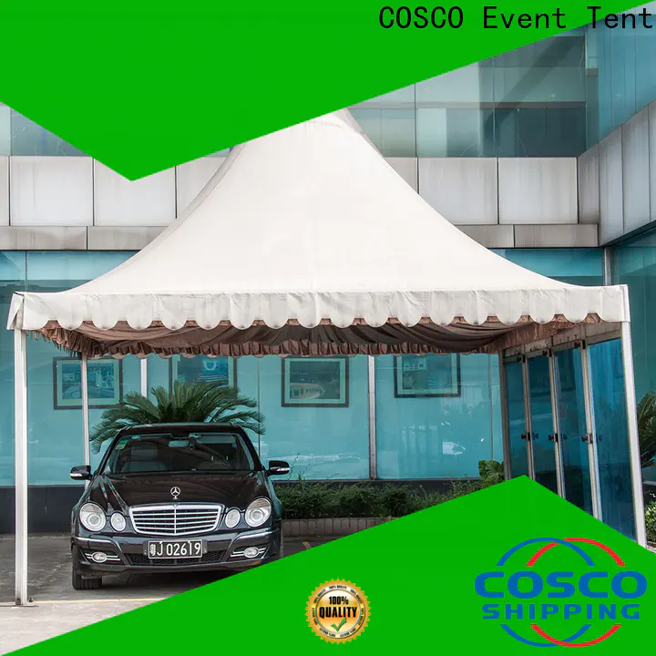 COSCO event small gazebo in-green for disaster Relief