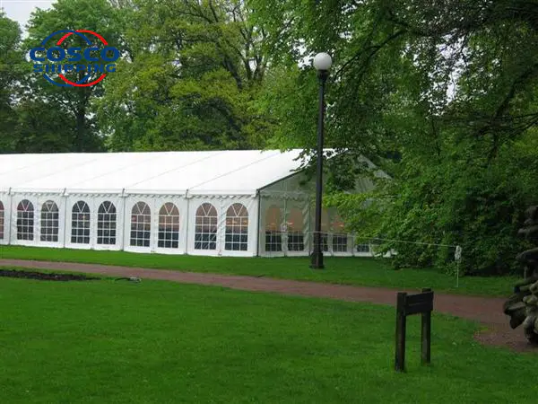 COSCO 100 Seater Clear Wall Marquee Event Tent 100 People Wedding Party Tent For Sale