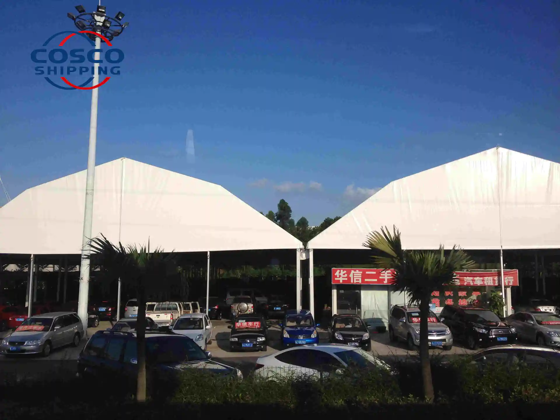Permanent aluminum frame polygonal marquee warehouse tent competitive price