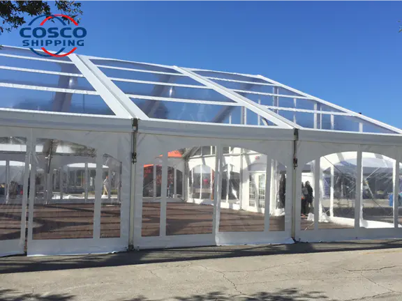 Outdoor transparent tent for 100 people luxury wedding tent for events marquee