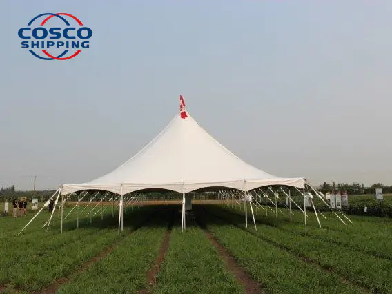COSCO Outdoor Aluminium 100 Seater Party Marquee Event Tent Large Wedding Pole Tent