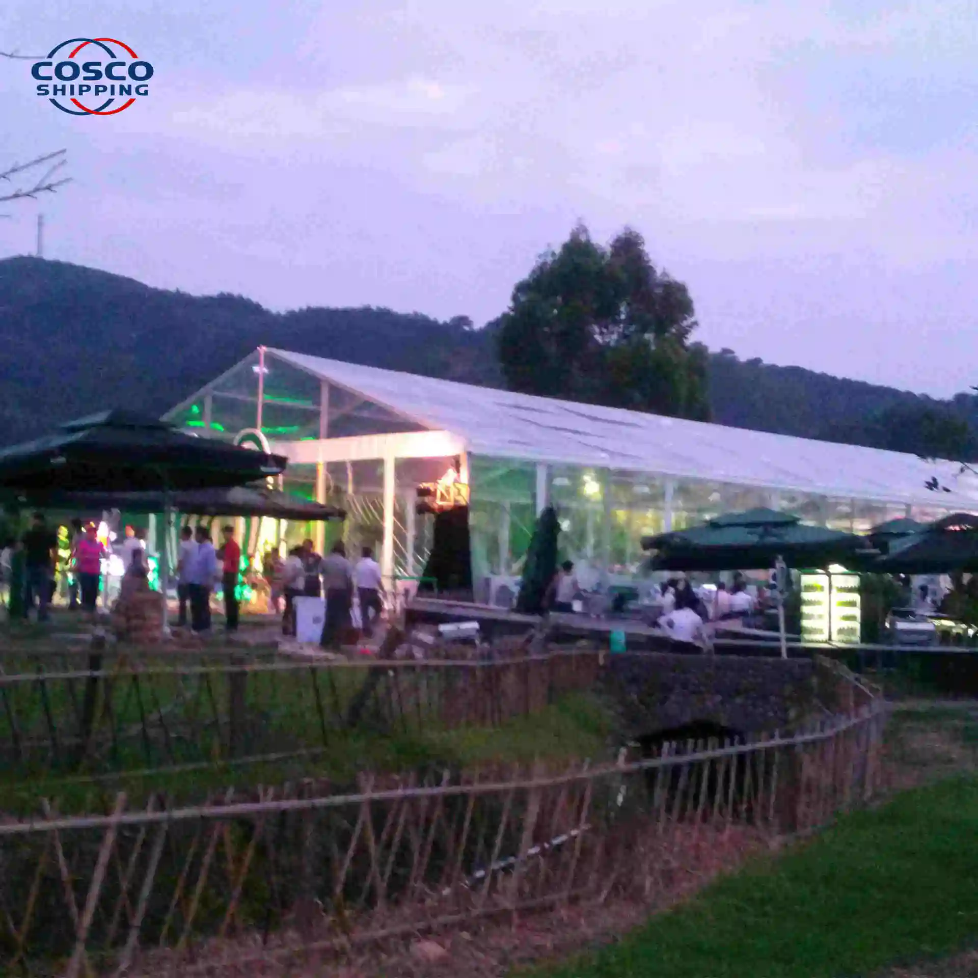 COSCO Customized Luxury Transparent Party Tent for Wedding Event with High Quality