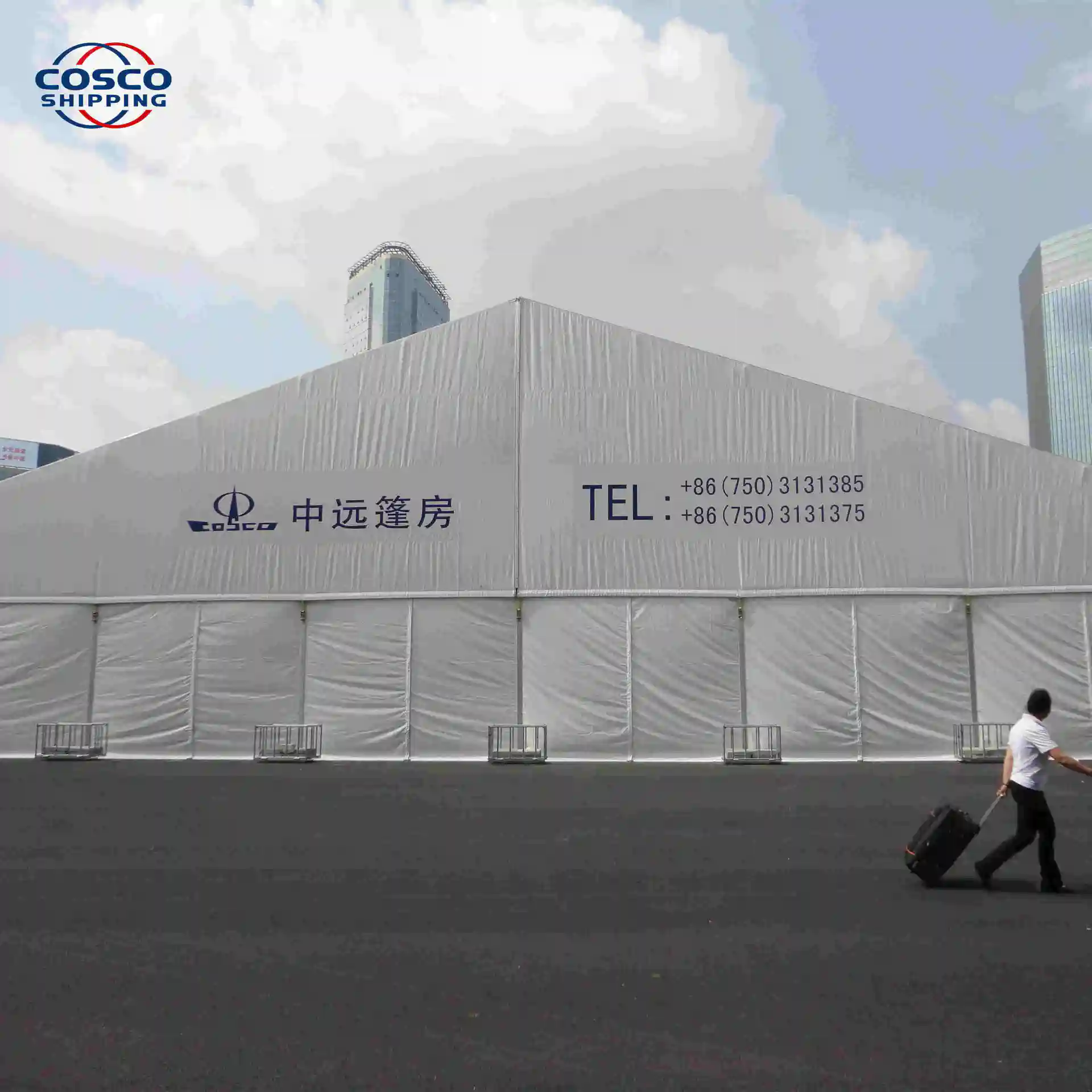 COSCO Aluminium Structure Waterproof Warehouse for Factory