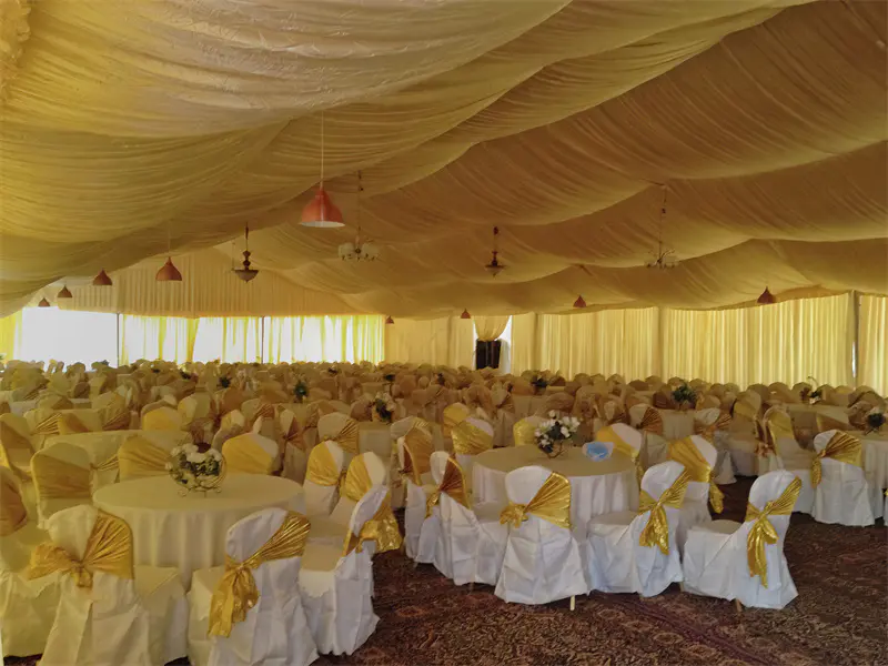 What are the advantages of aluminum wedding tents?