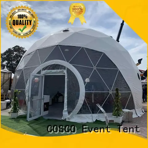 COSCO marquee geodesic dome tent event Sandy land